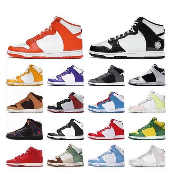 

New Mate Leather Desigers High Basketball Shoes Fashion Vintage Syracuse All Stars Project Unicorn Doraemon Panda Dream Team Sneakers, 14