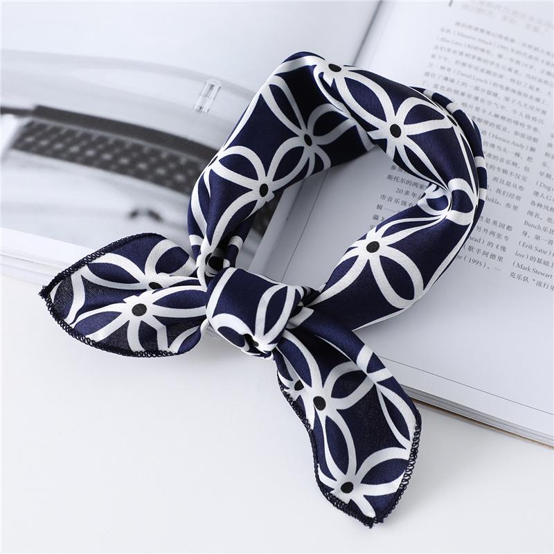 

Scarves Fashion Women Silk Scarf Print Office Square Neck Scarfs Lady Foulard Hair Band Femme Bandana Hand Kerchief ScarvesScarves