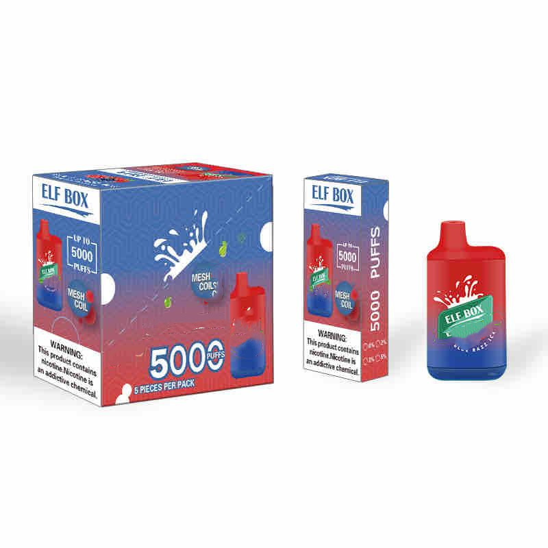 

100% genuine elf box BC5000 disposable electronic cigarette 5000 pcs vape pen 12ml cartridge 650mAh rechargeable battery elux legend geek bar pro bang xxl