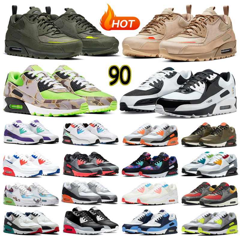 

OG 90 running shoes for men women sneakers 90s chaussures Solar Flare Photon Dust Safety Orange Lemon Venom Sail UNC outdoor sport mens trainers, Zig zag