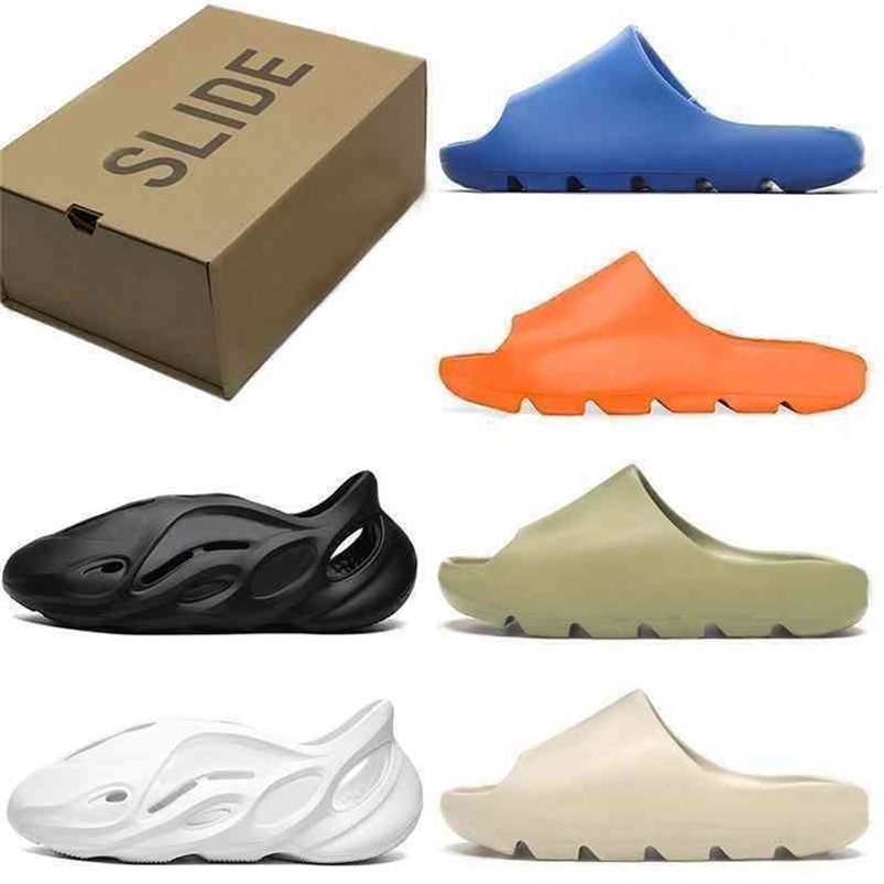 

Designer Yeesys Kids Kanyes Designer Slippers Designer Summer Slide Slippers Sandals Big Size 47 Flat Men Women runners runner Mineral Blue, D30 kid 32-35 (9)