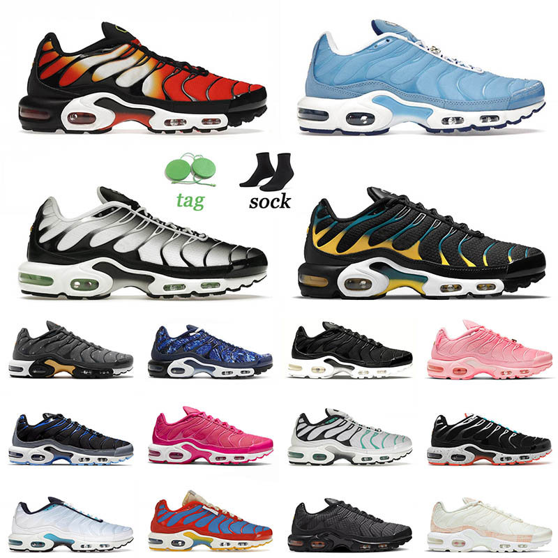 

2022 Arrival Tn Plus OG Running Shoes Tiger University Blue Midnight Navy Mulit Hyper Jade White Black Mint Green Sherbert Oreo Men Women Tns Trainers Sneakers