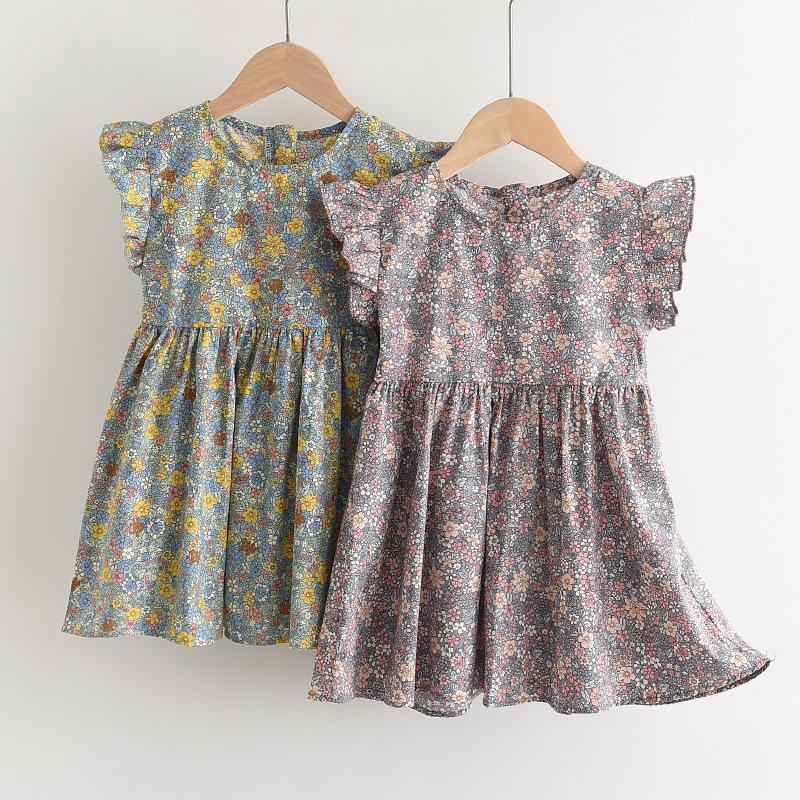 

Girl's Dresses Girls Summer Fashion Kids Baby Floral Princess Vestidos Children Sweet Ruffles Clothes Party CostumesGirl's, A1-green-0.12