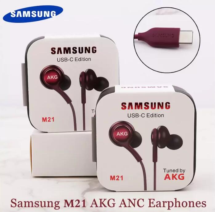 

100pcs/lot Original Samsung Earphones Type C Wired AKG In Ear Headphones With Mic Galaxy Note 20 Ultra 5G 10 S21 S20 Earphone Usb Tipe C Samsung Earphones, Type c black