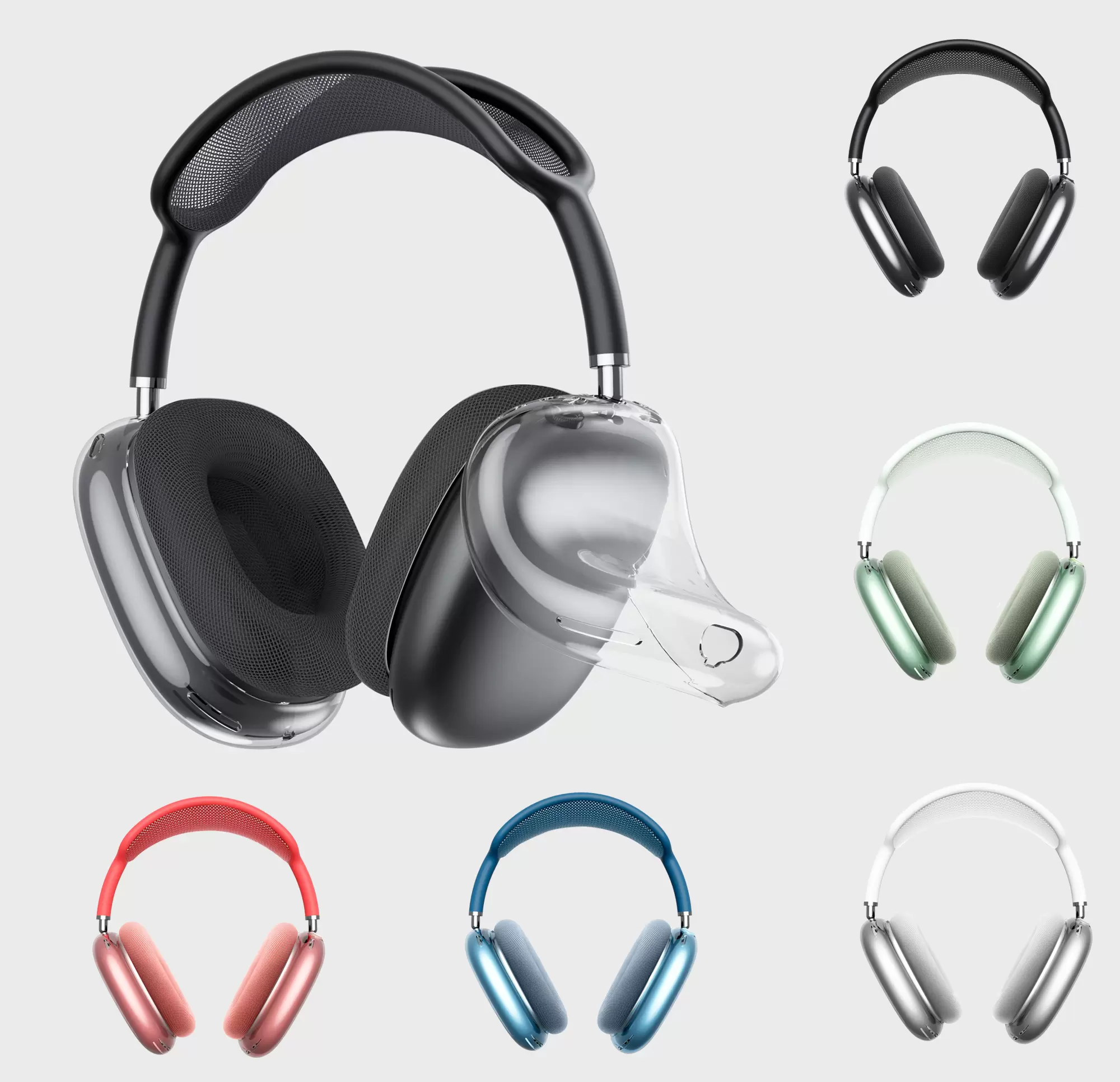 

High Quality Headphone Cover for Airpods max Headset Accessories Push Soft Silicone Case