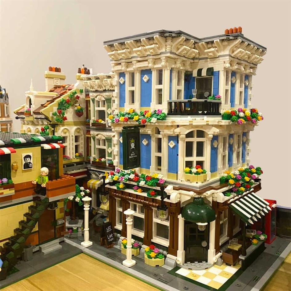 

Creator Expert Street View 3656Pcs Queen Bar Bricktoria Modular MOC Bricks Model Building Blocks Toys Grand Emporium UG10197 Q0624353V