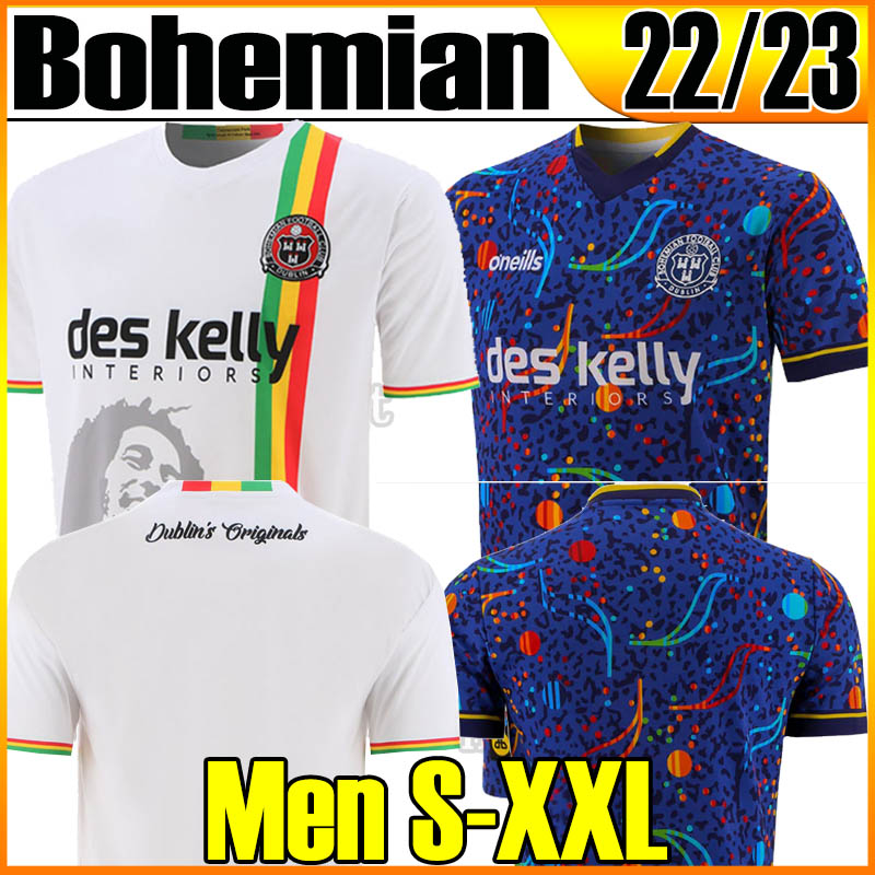 

22 23 Bohemian Bob Marley soccer jerseys 2022 2023 football shirts Georgie Kelly Doherty Kris Twardek Dawson Devoy Ali Coote Liam Burt camisetas de futbol top Men S-XXL, 22 23 away