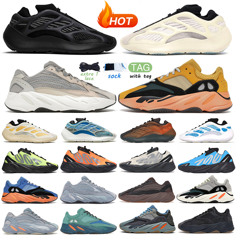 

mens 700 v2 running shoes sneakers v3 women Bright Blue Utility Black Salt men womens outdoor sports trainers big size 36-46, 40-45 navy(29)