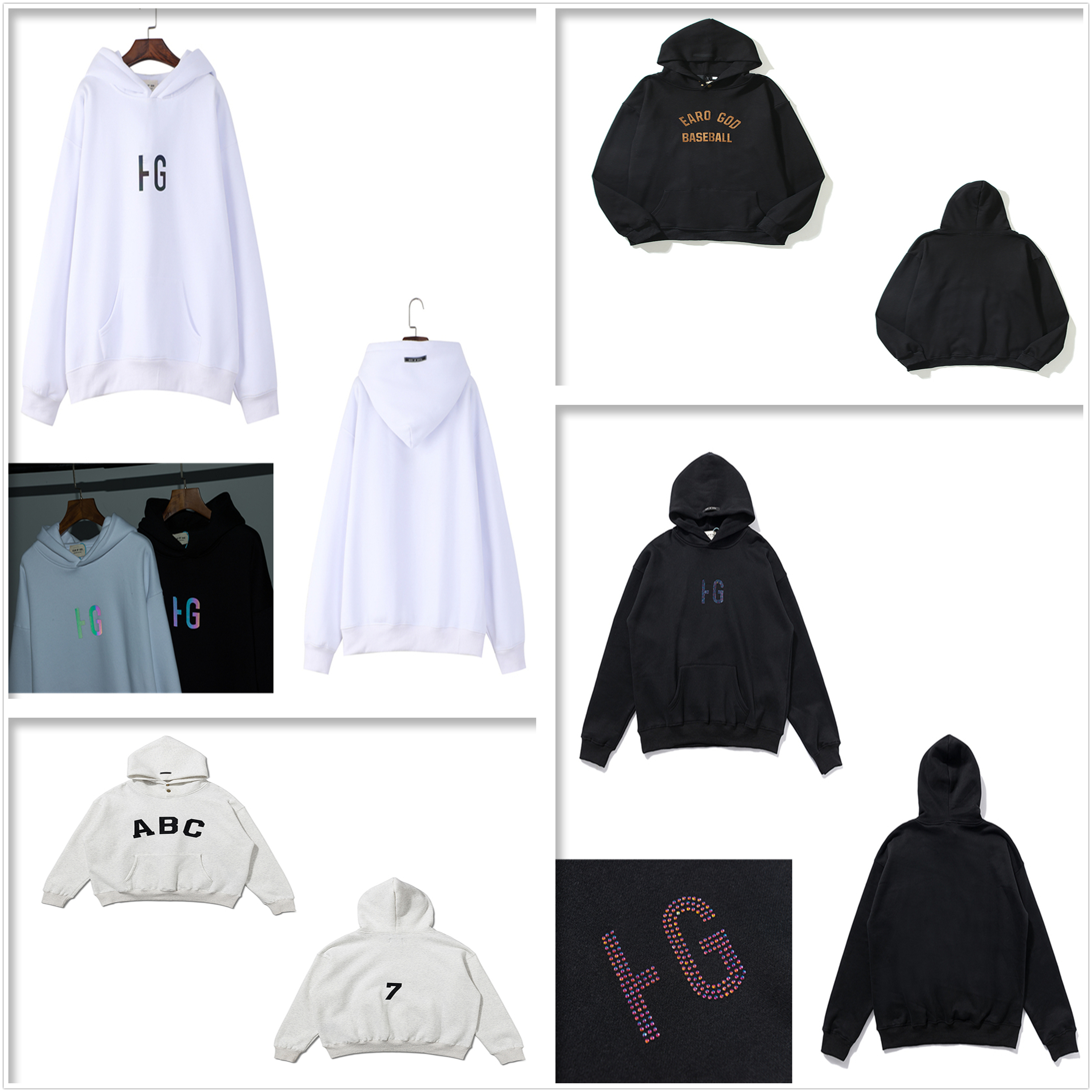 

Men reflective Hoodies Tech Fleeces Hoodie women laser Sweatshirts three-dimensional silicone letters high street tide brand loose Season 7 Celebrity Style A07, 1pcs button