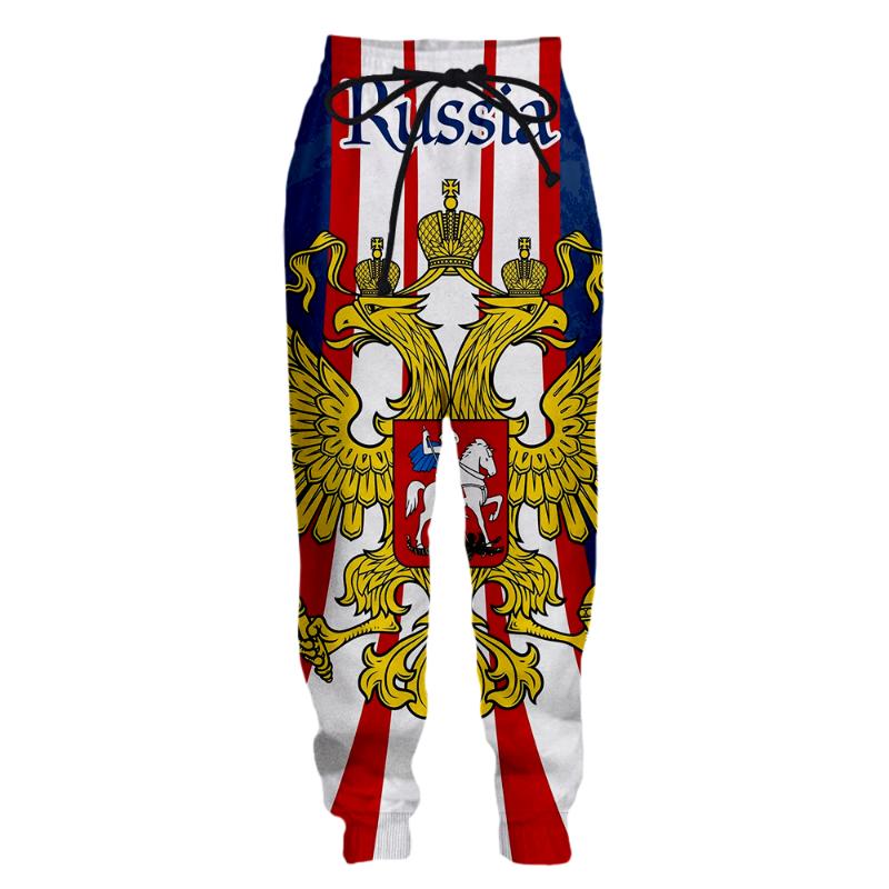 

Men' Pants PLstar Cosmos 3Dprinted Casual Trousers Russia Country Flag Art Men/Women Joggers Wholesalers Drop Style-1Men, Black