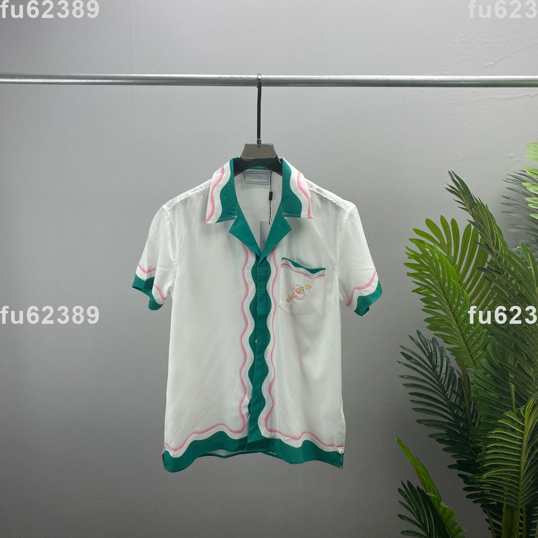 

22ss Designer Tide T Shirts Chest Letter Sweatshirts Laminated Print Short Sleeve High Street Loose Oversize Casual T-shirt 100% Pure Cotton Tops for Men and Women z030, White