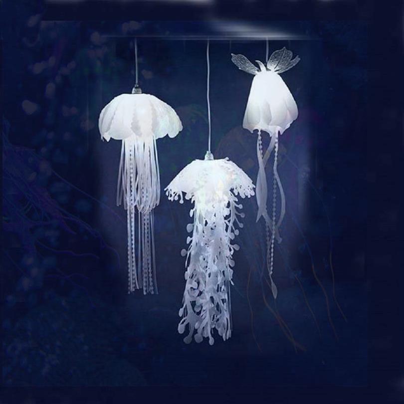 

New Medusae Pendant Lamps Glow Ethereal Jellyfish Droplight Acaleph HangingLight268M