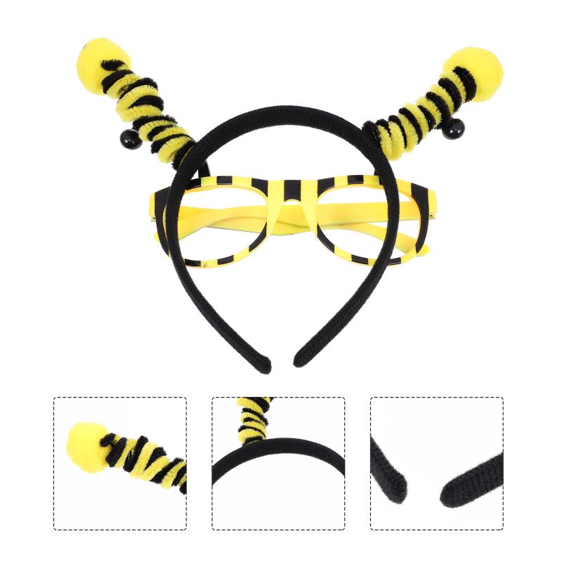 

Bandanas 1 Set Festival Headdress Creative Bee Themed Man Glasses Decor