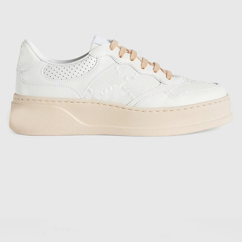 

2022 Fashion Leather platform sneaker women Casual Shoes Genuine embroidery Classic trainers Embroidered Women Men sneakers 9 Colors Runner Trainer with box NO334, Sock