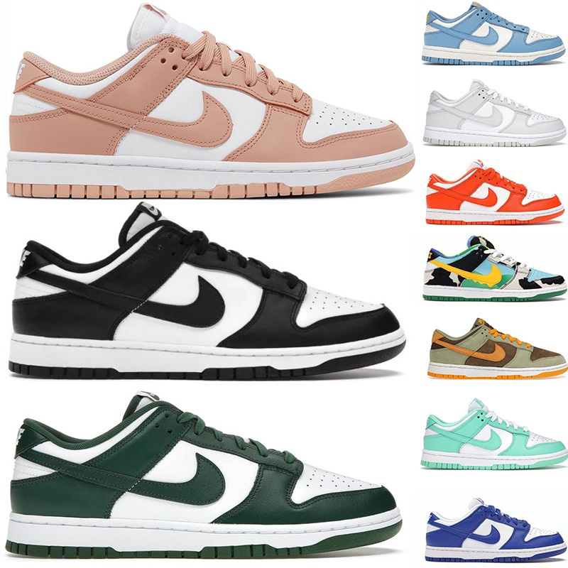 NONE-Nike SB Dunk Low Chaussures Dark Chlorophyll Rose Whisper Retro Noir Blanc Panda Reverse UNC Bleu Paisley Michigan State X Chunky Dunky Trav