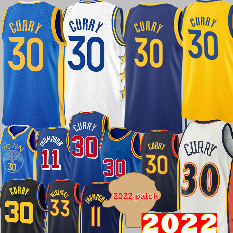 

2022 Stephen 30 Curry Jersey Klay 11 Thompson 33 Wiseman Basketball Jerseys