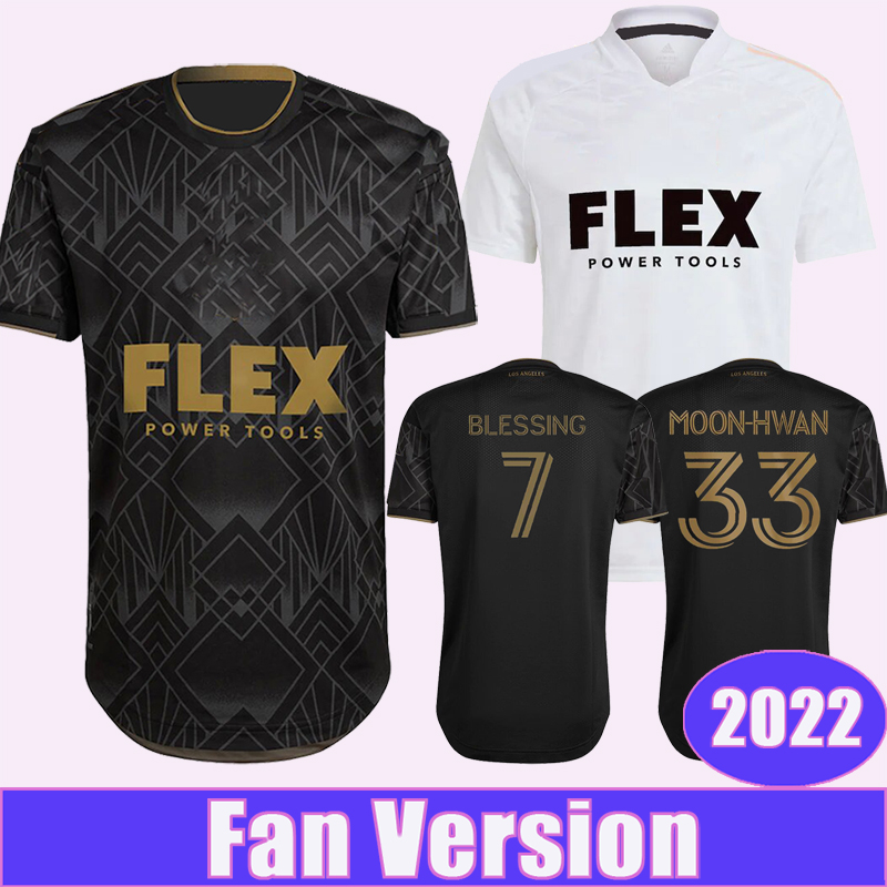 

2022 Los Angeles FC Mens Soccer Jerseys BLESSING GINELLA CHICHO VELA ACOSTA MOON-HWAN Home White Joint Version Football Shirt Short Sleeve Uniforms, Qm9038 2022 home ml patch