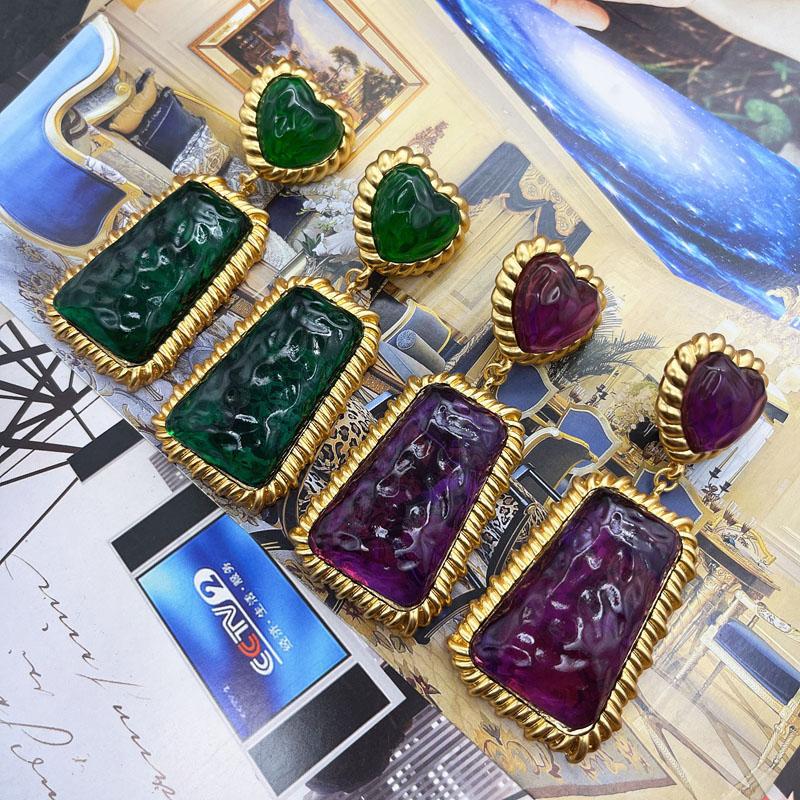 

Clip-on & Screw Back Hammered Geometric Clip Earrings Statement Lovely Heart Pendant Accessories For WomenClip-on