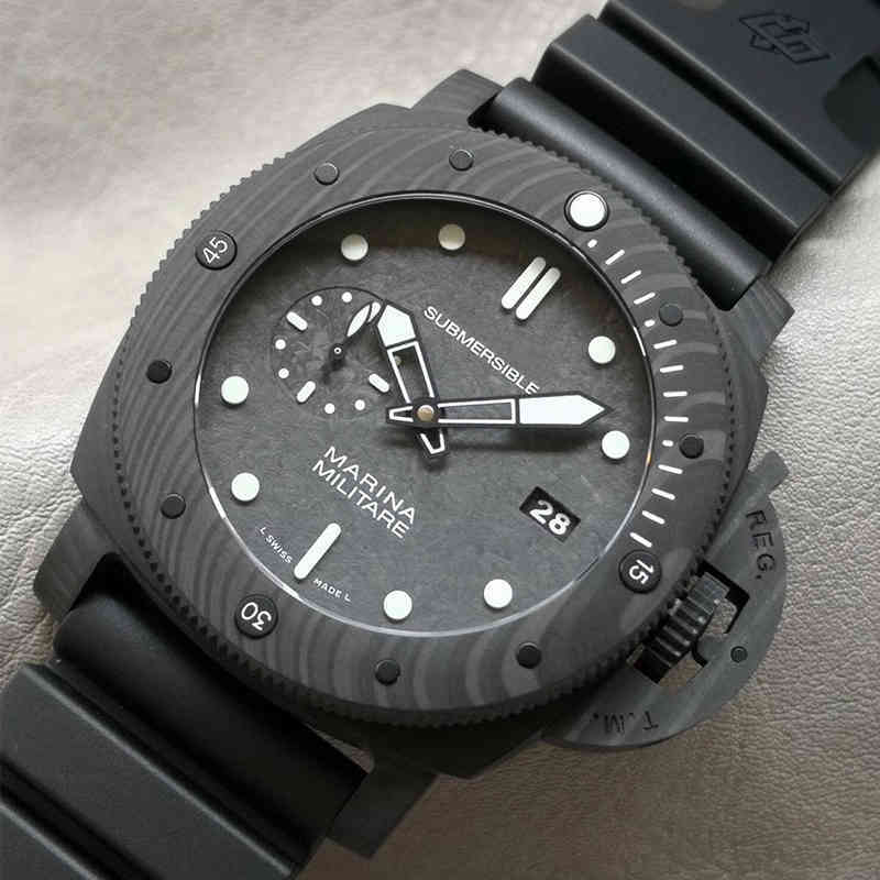 

leisure disc watches pam979 series automatic mechanical fine steel case belt mens personalized Watch wristwatches Clock gmt reloj, Black