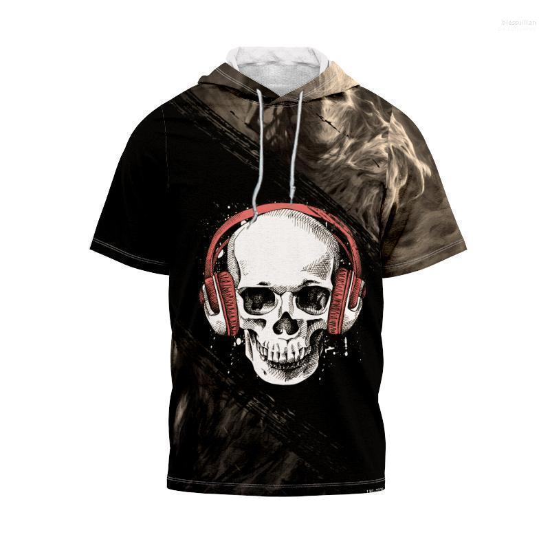 

Men's T-Shirts Horror Funny Skull T-shirt Hoodie Summer Style Design Pullover Dress Oversized Fashion Casual Round Neck  Bles22, Mdt-lhc-2231