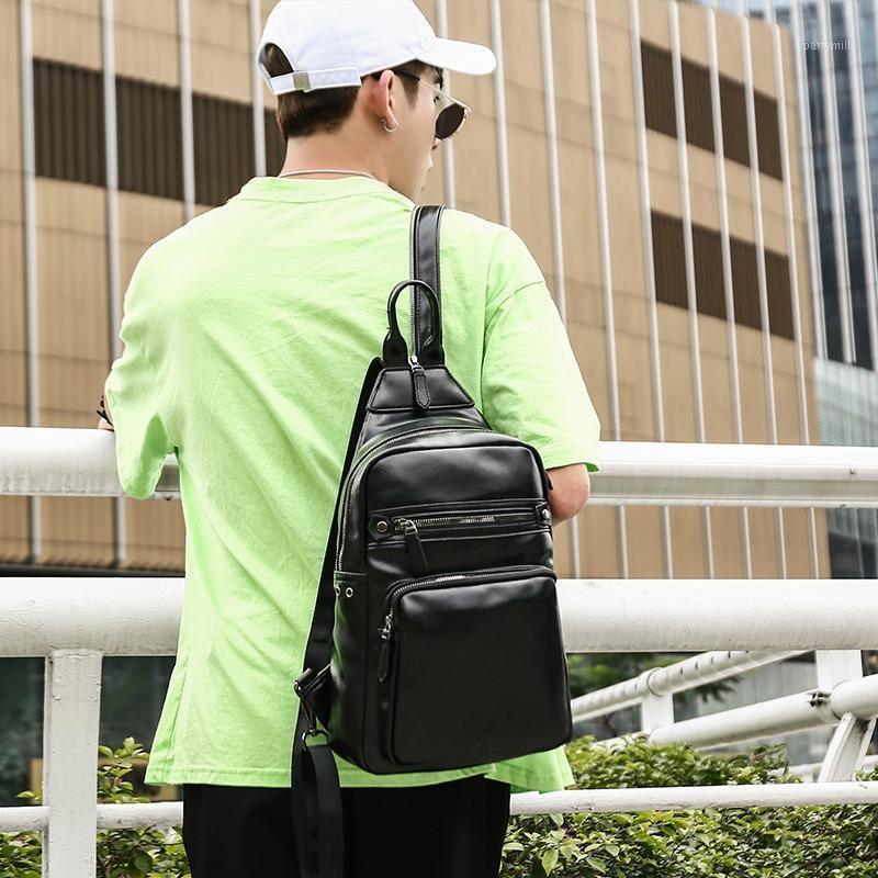 

Backpack Small Bag Men's College Style Retro Multifunctional Korean Simple, Black