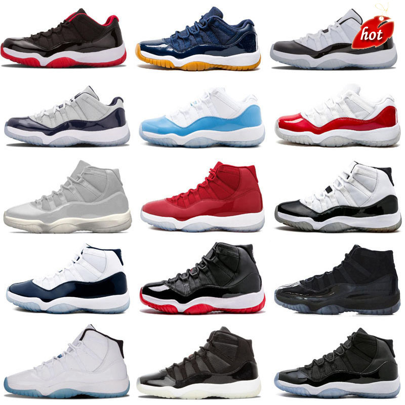 

Concord High 45 11 XI 11s Cap and Gown Outdoor Shoes PRM Heiress Gym Red Chicago Platinum Tint Space Jams Men Outdoor Shoes, As photo 1