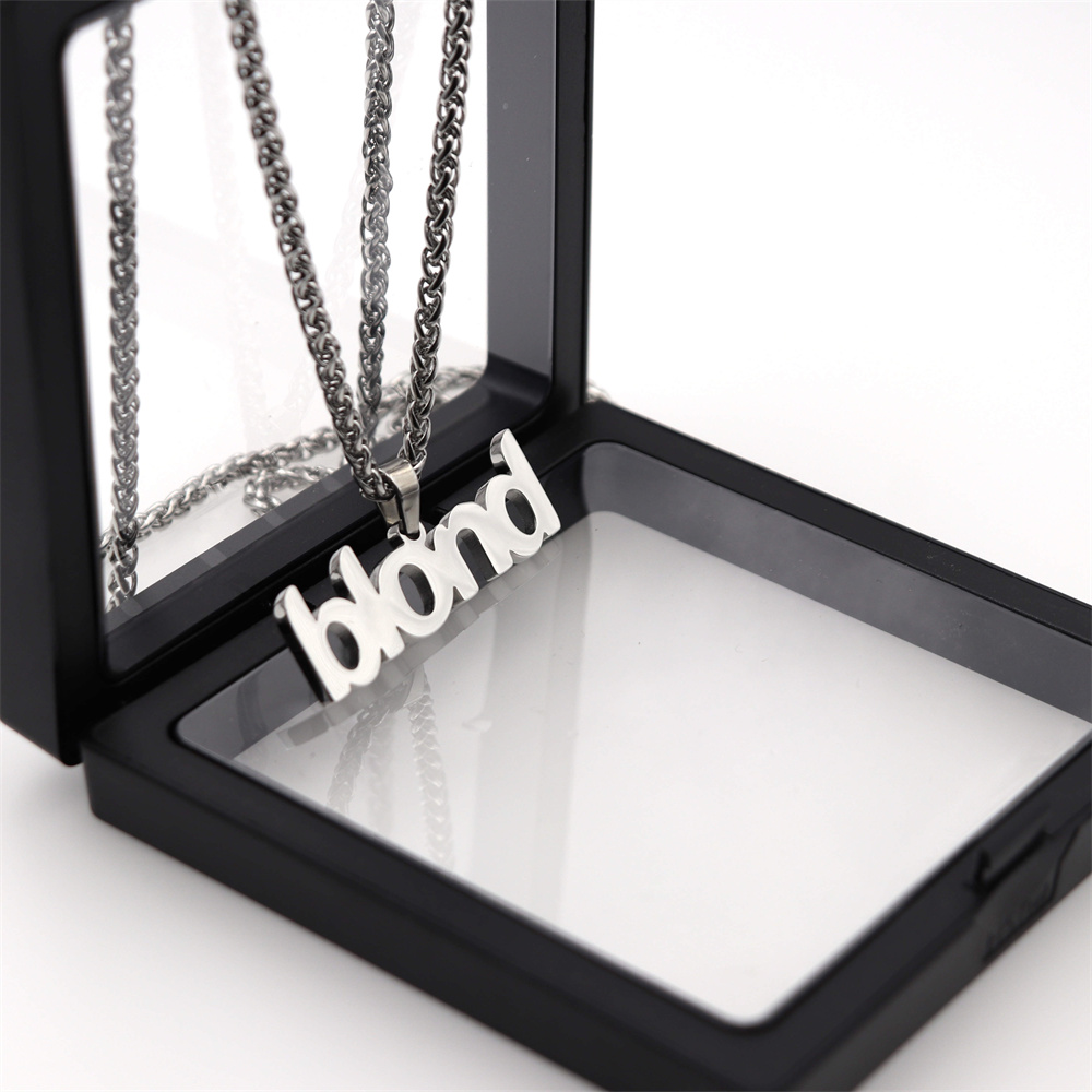 

Frank ocean blond fashion brand men and women pendant necklace hip-hop personality couple street all-match jewelry