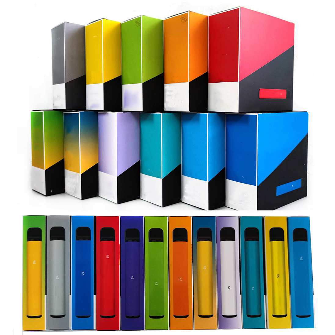 

50pcs Top Puff 800 Disposable Electronic Cigarettes Device 800 Puffs Vapor 80 Colors 10pcs Pack Pen Vape