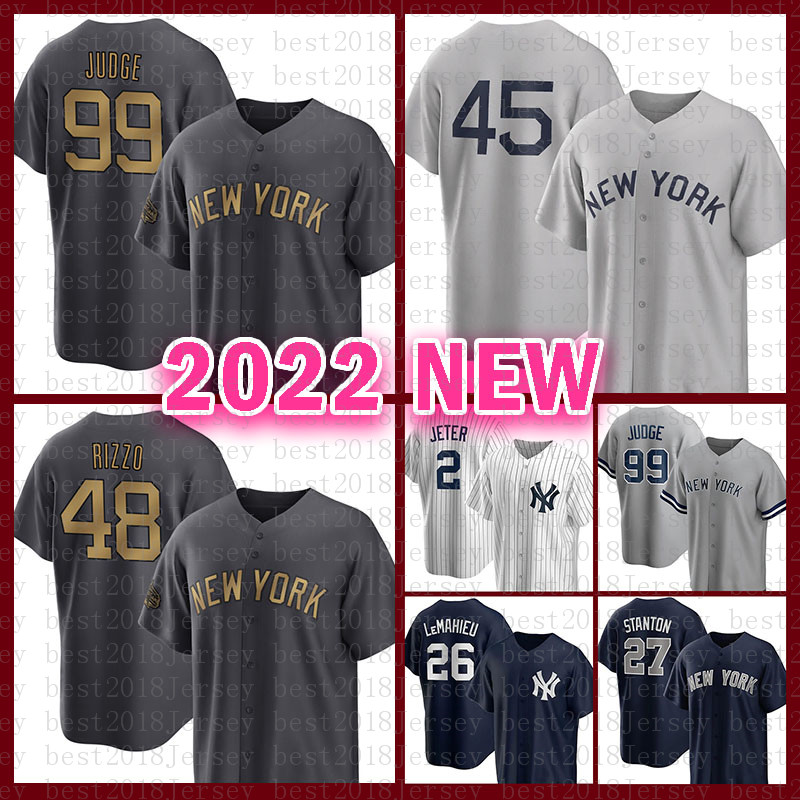 

2022 New Baseball Jersey York Aaron Judge Gerrit Cole Anthony Rizzo Derek Jeter DJ LeMahieu Josh Donaldson Giancarlo Stanton Gleyber Torres Mariano Rivera, Flexbase(yangji)