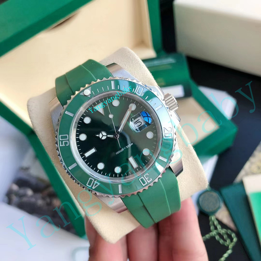 

Fashion waterproof watches A brand-new V5 BQ sapphire ceramics41mm Date GREEN KERMIT Ceramic Japan Movement Mechanical Automatic men sport Rubber belt Wristwatch, 13