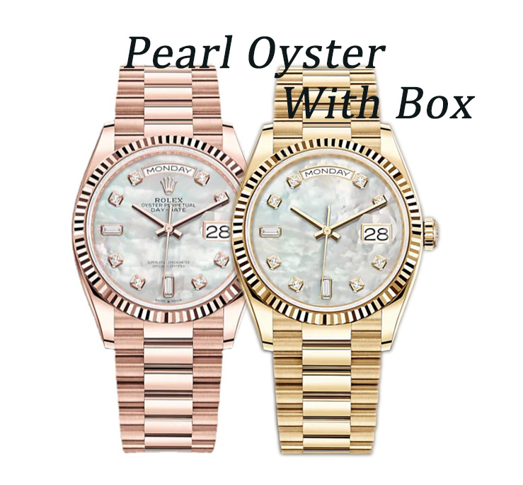 

Watchsc- With Box 41mm Automatic Watch Mens Womens Stainless Steel Waterproof Luminous Watches