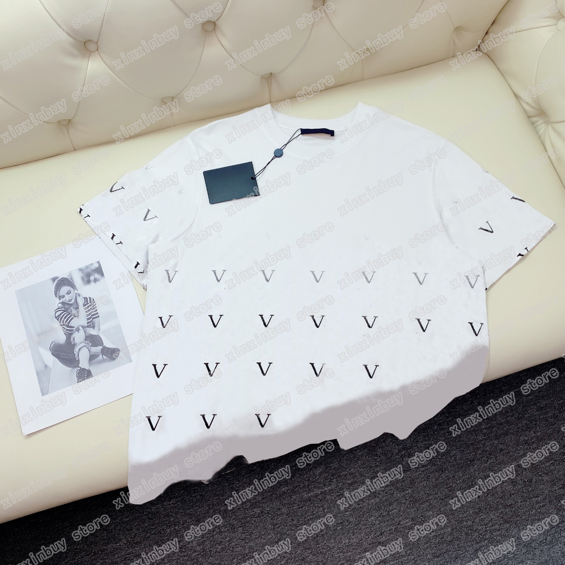 

22ss Women Designers t shirt tee Gradient letter print short sleeve Man Crew Neck paris Streetwear green red black blue xinxinbuy XS-L