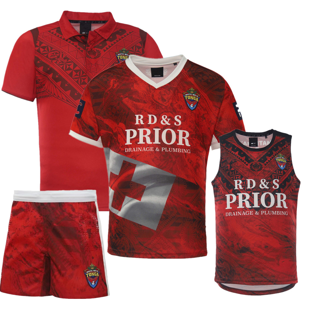 

new new 2022 2023 TONGA rugby jersey home Rugby shirt Tonga polo singlet jerseys shorts Training suit Fans Tops Tees