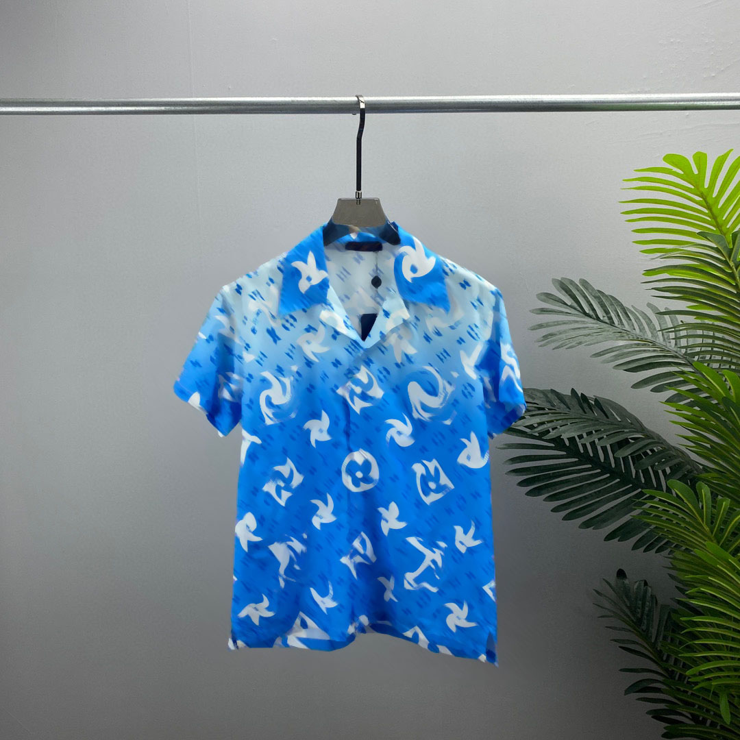 

22SS Designer Letter Printed T Shirts Tee Sweatshirt Fashion High Street Short Sleeves Summer Casual T-Shirt Breathable Men Women Crew Neck Tees Dresses for Wo 20-642, Blue