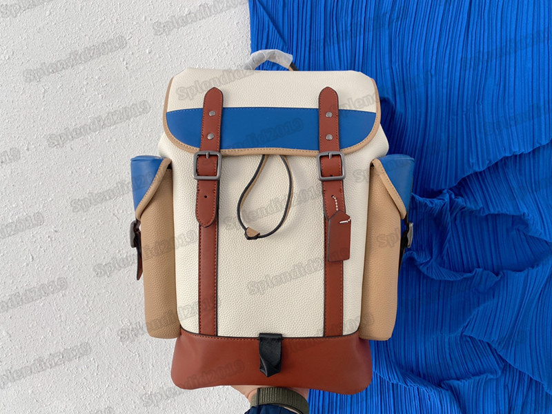 

3 Colors Hitch Backpack Contrast Flap Drawstring Backpacks Black Orange Beige Men Women Designers Luxury Bags Knapsack School Bag Travel back packs, #1