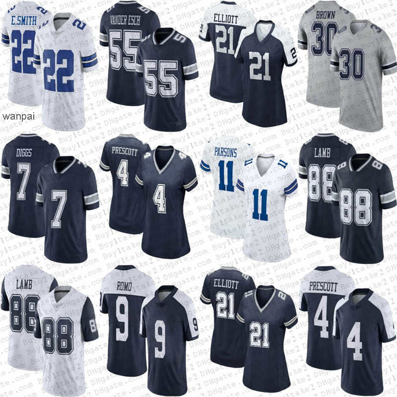 

88 CEedee Lamb 11 Micah Parsons 4 DAK PRESCOTT Dallas''Cowboys''Ezekiel Elliott 7 Trevon Diggs Emmitt''nfl''Jersey, Mens