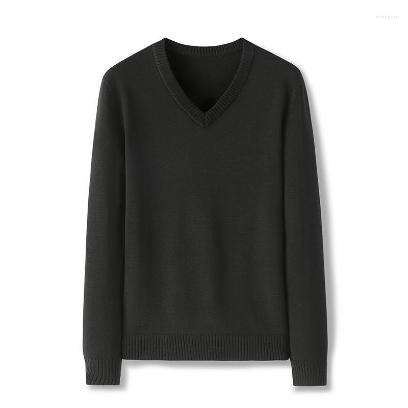 

Men's Sweaters Pullover Men Luxury Korean Fashion Slim Winter Sweater V Neck Casual Long Sleeve ClothesMen's Mari22, Blue