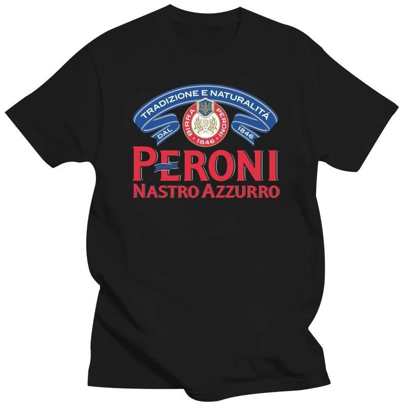 

Men's T-Shirts Peroni Nastro Azzurro Italian Beer Blcak White T Shirt UnisexMen's, Bluemen