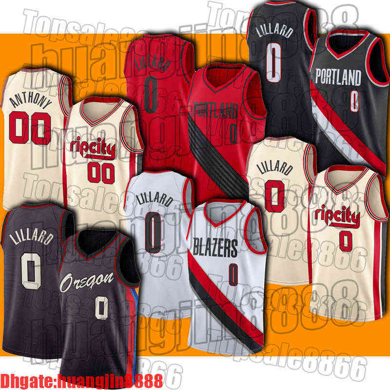 

Trailblazers 2021 Damian 0 Lillard Jersey Carmelo 00 Anthony Jerseys