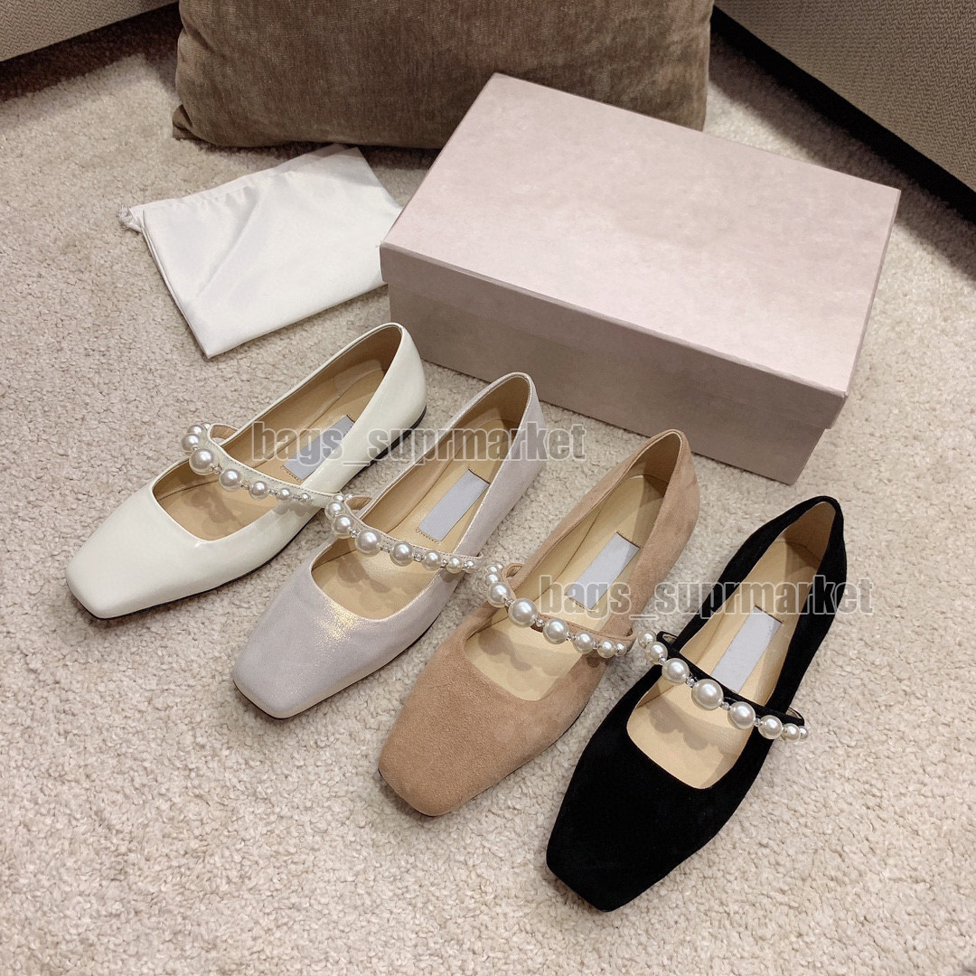 

Luxury designer Woman Sandals Loafers slipper Flat Pumps Crystal Metal Heeled Strap Bailey Pearl Crystal Mules Wedding Shoes YLF01