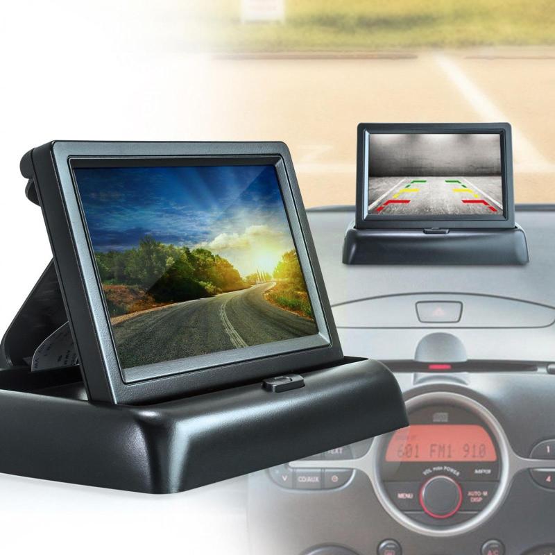 

Car Video 4.3" Rear View Monitor TFT LCD Screen Everse Parking 2-channel With Input Support System NTSC/PAL N0P5Car