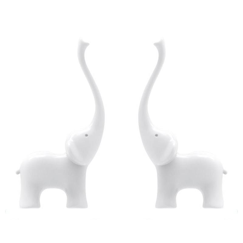 

Jewelry Pouches Bags 2Pcs Ring Display Stand Elephant Desktop Storage Rack Pendant Decoration Fashion Home DecorationJewelry