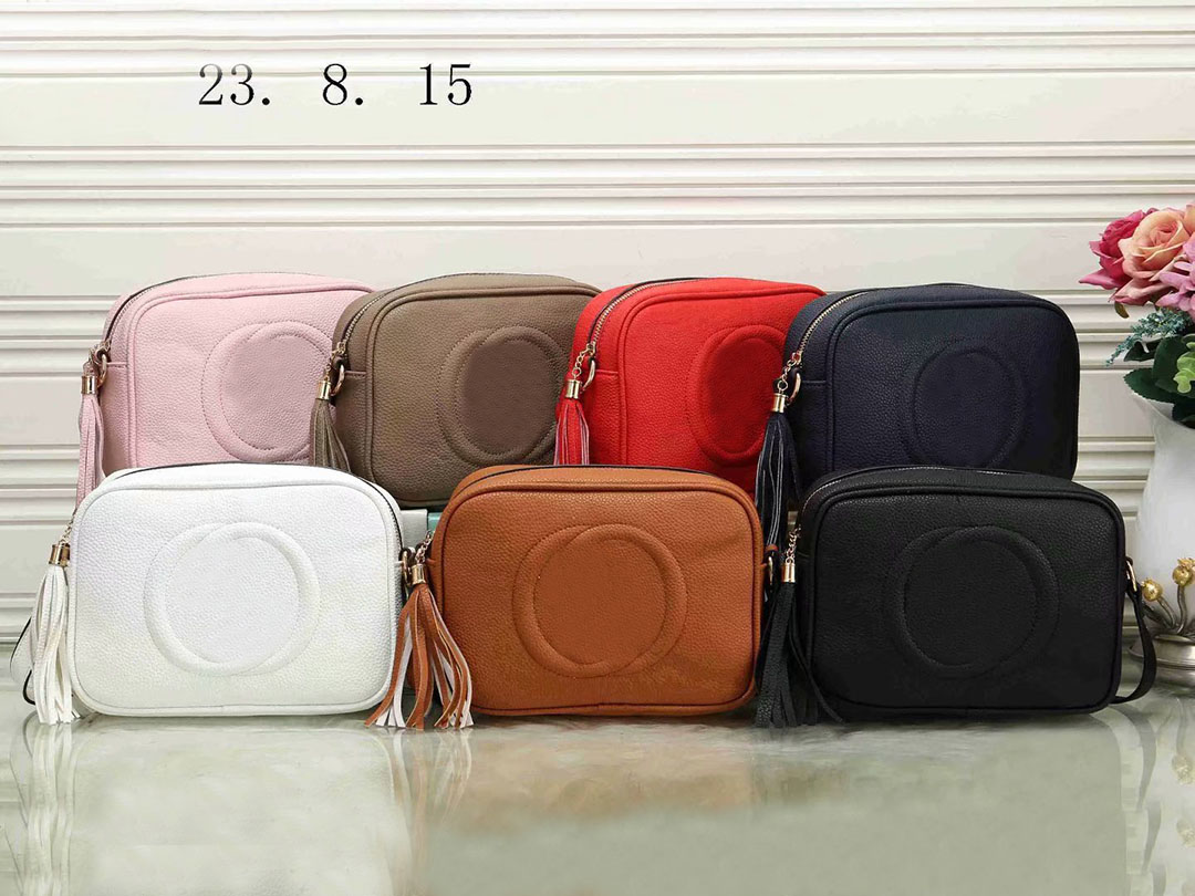 

women handbag high quality tassel camera bag designer soho disco shoulder messenger bag womens handbags wallet, White