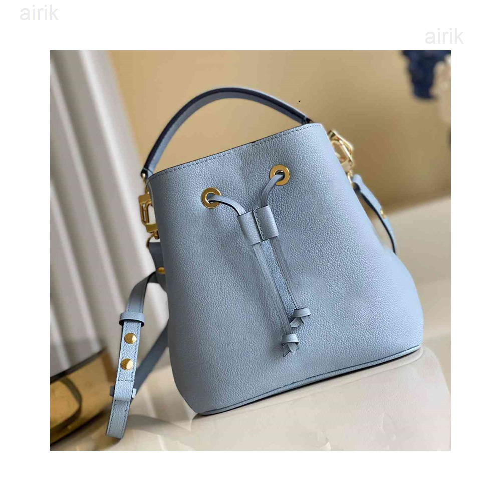 

M45716 Fashion neonoe BB bucket bag two color leather tote purse Metis shoulder bags M45709 graffiti Women drawstring Handbag crossbody, Blue