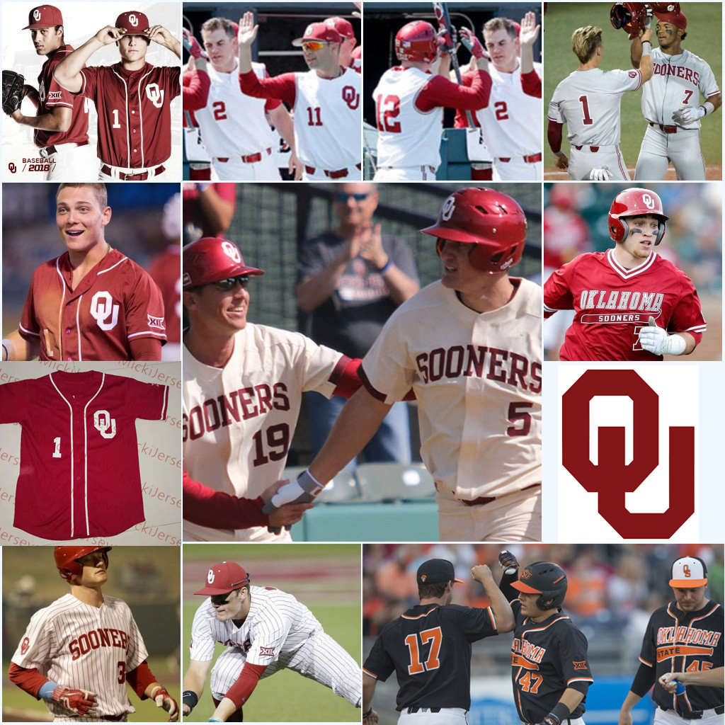 

2022 NCAA Oklahoma Sooners Stitched College Baseball Jersey 5 Conor McKenna 2 Blake Brewster 7 Milan Walla 27 Vujovich 20 Will Dennis 1 Diego Muniz 39 Braxton Bohrofen, Red