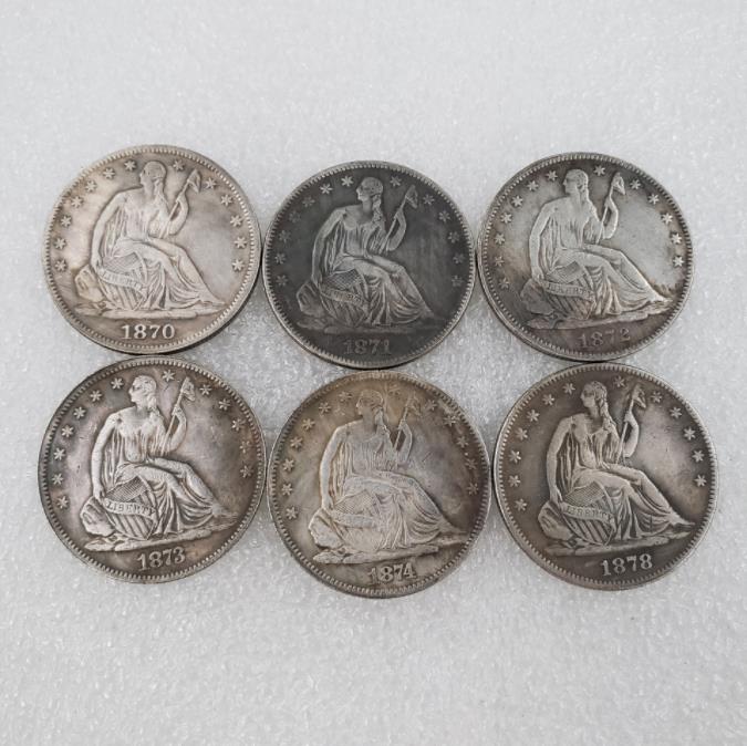 

US 1870-1874-CC Seated Liberty Dollar Silver Plated Copy Coins metal craft dies manufacturing factory Price