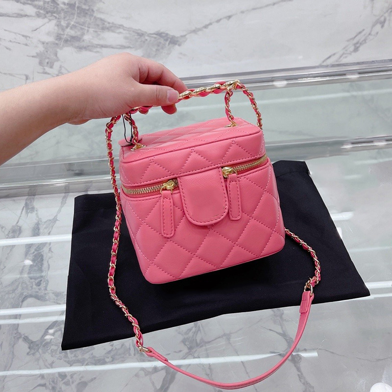 

Classic Top Handle Totes Crossbody Shoulder Lambskin Bags Quilted Matelasse Chain Purse Box Vanity Cosmetic Case Genuine Leather handbags, Vip