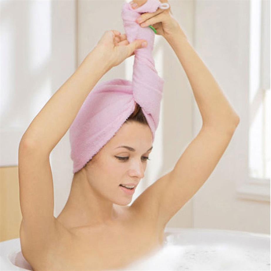 

Microfiber Towel Microfiber Towels Shampoo Cap Turban Soft Dry Hair Hat Handdoeken Spa Drying Recznik Home Living310x, Pink