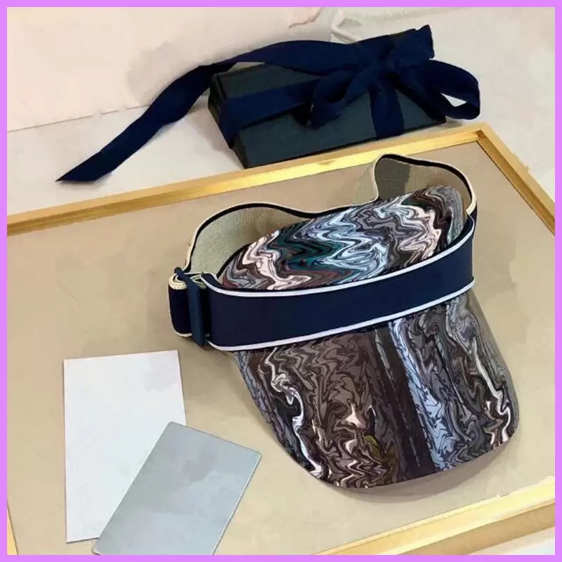 

Designer visor upgraded thickened brand sun hat summer cap casquette outdoor uv sunglasses adjustable size 56-62cm Sports Golf Tennis Beach Headband Baseball Hat 8