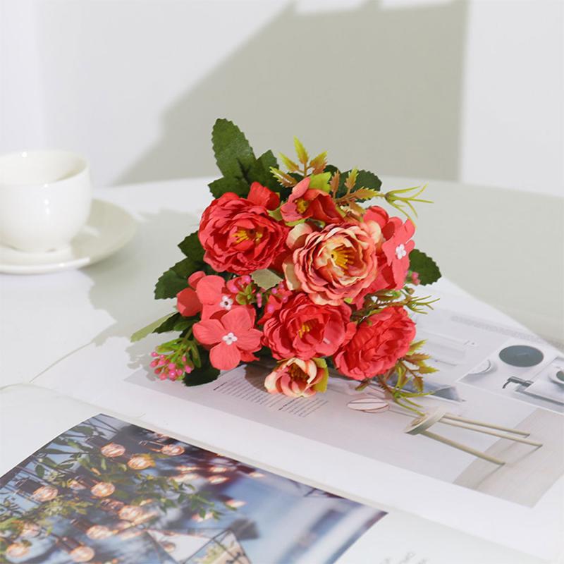 

Decorative Flowers & Wreaths 1 Bouquet Artificial Fake Flower For DIY Living Room Decoration 28cm Bedroom Desktop
